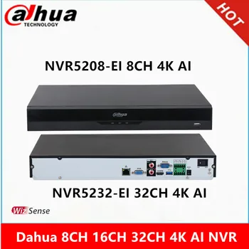 Dahua NVR5208-EI 8ch WizSense NVR & NVR5216-4KS2 16ch & NVR5232-EI 32ch Hálózati Videó Rögzítő nélkül PoE portok 4K NVR