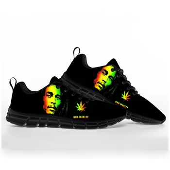 Bob Marley, A Reggae Rasta Zene, Énekes Sport Cipő Férfi Női Kamasz Cipők, Alkalmi Egyéni Pár Kiváló Minőségű Pár Cipő