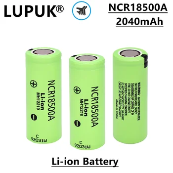 LUPUK - Új, Kiváló Minőségű 18500A Lítium-Ion Újratölthető Akkumulátor, 3,7 V, 2040mAh, Használt Orvosi Felszerelés, Elemlámpa, Stb.
