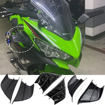 A Kawasaki Ninja 400 pontokra lehet felszerelni Motorkerékpár Alkatrészek Front Spoiler Aerodinamikai Szárny Kit NINJA400 Z400 2018 2019 2020 2021 2022 2023