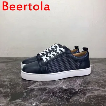 2020 Márka Beertola Bőr fűzős Magas Minőségű Férfi Cipők, Lapos fenekű Alkalmi Cipő Férfi Férfi Street Fashion Shoes