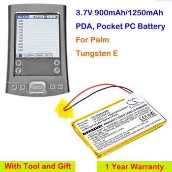 CS 900mAh/1250mAh PDA, Pocket PC Akkumulátor UP383562A A6 Palm Tungsten E