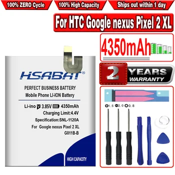 HSABAT 4350mAh G011B-B Akkumulátor HTC Google nexus Pixel 2 XL G011B Pixel XL2 G011C