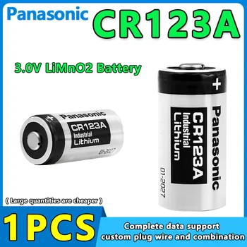 1DB Panasonic CR123A CR17345 DL123A 3V Lítium Elem Digitális Fényképezőgép Ajtócsengő Zseblámpa Víz Méter füstjelző