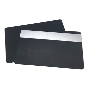 100-as Üres Fekete PVC 30Mil Mágneses Kártya Védő Hico 1-3 Mágneses Csík Műanyag Hitelkártya Töltse Gyors Szállítás