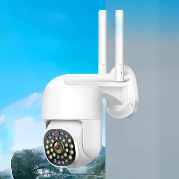 Wifi PTZ IP Kamera 5 MEGAPIXELES, 5X Optikai Zoom a Wi-Fi Biztonsági Kültéri CCTV Felügyeleti Speed Dome Videó Camara Szín Este Android/IOS