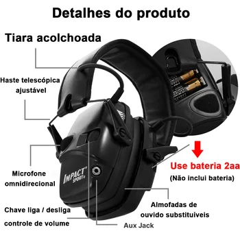 Elektronikus Protector Felvételi Earmuff Anti-Zaj Fülvédő Headset Összecsukható Meghallgatás Sport Szabadtéri Vadászat, Hajtás Fül Védő Forró