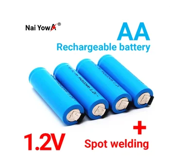 Eredeti AA Újratölthető Akkumulátor 1.2 V 2600mah AA NiMH Akkumulátor Forrasztható Csapok DIY Elektromos Borotva, fogkefe Játékok
