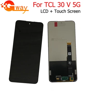 Eredeti Tetsed 30V LCD Képernyő A TCL 30 V 5G LCD Kijelző Digitalizáló Teljes Összeállítás Telefon Érintőképernyős Javítás Csere Rész