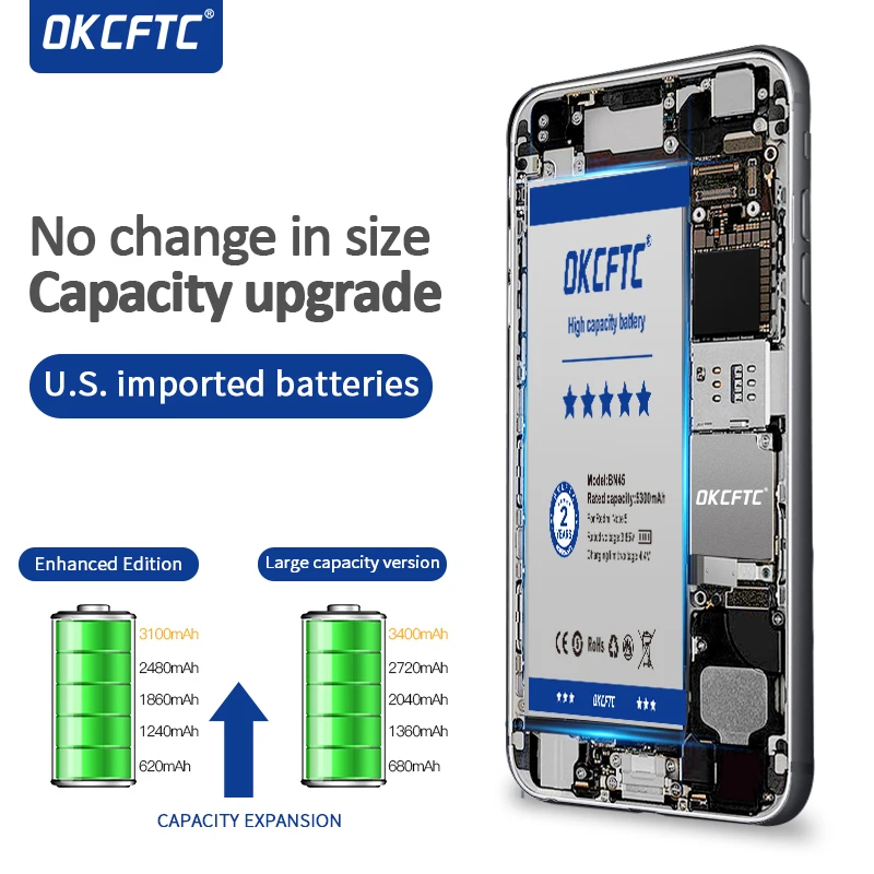 OKCFTC Eredeti 15300mAh K 10000 Akkumulátor Oukitel K10000 Telefon Magas Minőségű +nyomon Követési Számot