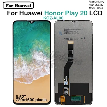 Új Huawei Honor Játék 20 LCD Kijelző érintőképernyő Digitalizáló a Keret 6.26