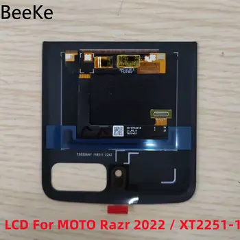 LCD Képernyő Eredeti Motorola MOTO Razr 2022 / XT2251-1 Kis Külső LCD Kijelző, Touch Digitalizáló Közgyűlés Razr3 Csere