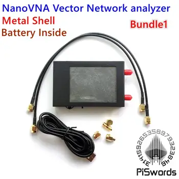 Legújabb NanoVNA Vektor Hálózat analizátor Fém Shell 50KHz -900MHz HF VHF UHF Antenna Analyzer állóhullám akkumulátort