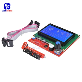 diymore 12864 LCD Grafikus Okos Kijelző Vezérlő Tábla Adapter Kábel 3D-s Nyomtató Rámpák 1.4 RepRap Mendel Prusa Arduino