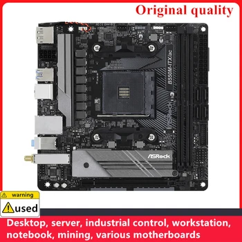Használt ASROCK B550M-ITX/ac B550M-ITX MINI ITX Alaplap Socket AM4 DDR4 64 gb-os AMD B550 Asztali Alaplap M,2 NVME USB3.0