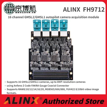 16 csatorna GMSL2/GMSL1 robotpilóta kamera adatgyűjtő ALINX FH9712 FMC Testület Kártya MAX96712